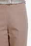 Brunello Cucinelli Beige Tapered Cotton Trousers Size 6