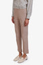 Brunello Cucinelli Beige Tapered Cotton Trousers Size 6