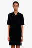 Balenciaga Black Cashmere Short Sleeve Dress Size 38