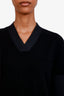 Balenciaga Black Cashmere Short Sleeve Dress Size 38