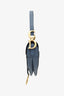 Christian Dior 2019 Blue Grained Leather Medium Saddle Bag