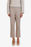 Brunello Cucinelli Beige Tapered Cotton Trousers Size 8