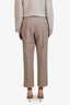 Brunello Cucinelli Beige Tapered Cotton Trousers Size 8