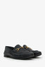Gucci Black Leather Horsebit Loafers Size 37.5