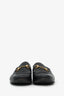 Gucci Black Leather Horsebit Loafers Size 37.5