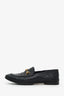 Gucci Black Leather Horsebit Loafers Size 37.5