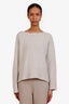 Loro Piana Beige Cashmere Knit Sweater Size 44