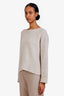Loro Piana Beige Cashmere Knit Sweater Size 44