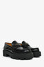 Christian Dior Black Leather 'Dior Boy' Platform Loafers Size 37.5