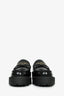 Christian Dior Black Leather 'Dior Boy' Platform Loafers Size 37.5
