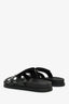 Hermès Black Leather Medor Studs 'Chypre' Sandals Size 38.5