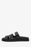 Hermès Black Leather Medor Studs 'Chypre' Sandals Size 38.5