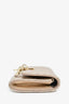 Christian Dior 2024 Champagne Gold Metallic Cannage 'My Dior Veronia' Wallet