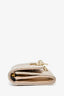 Christian Dior 2024 Champagne Gold Metallic Cannage 'My Dior Veronia' Wallet