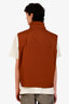 Prada 2024 Brown Logo Print Zip Up Vest Size 54 Mens