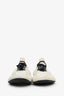 Prada Ivory/Black Suede Collapse Re-Nylon Sneakers Size 9 Mens