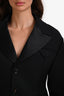 Bottega Veneta Black Detail Structured Blazer Size 42