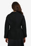 Bottega Veneta Black Detail Structured Blazer Size 42