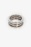 Bvlgari 18K White Gold 'B.Zero1' Ring Size 5.5