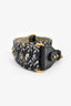 Christian Dior Navy Oblique Jacquard Studded Guitar Strap