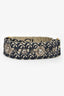 Christian Dior Navy Oblique Jacquard Studded Guitar Strap