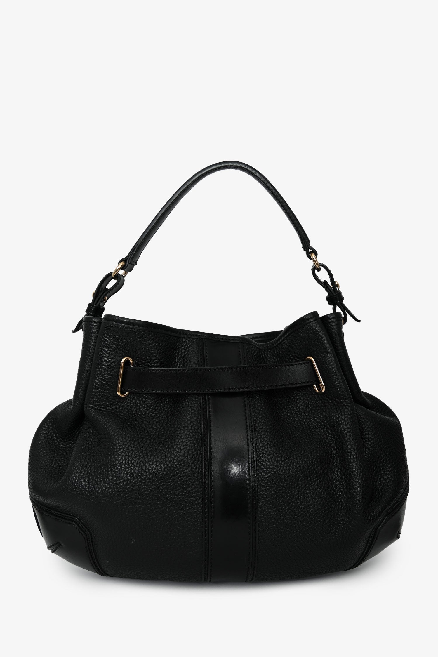 Burberry Black Leather 'Willenmore' Medium Crossbody Bag – Mine