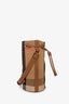 Burberry Taupe/Brown Canvas Giant Check Bucket Bag