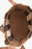 Burberry Taupe/Brown Canvas Giant Check Bucket Bag