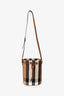 Burberry Taupe/Brown Canvas Giant Check Bucket Bag