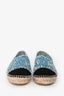 Pre-Loved Chanel™ Blue/Black Tweed Interlocking CC Espadrilles Size 40