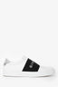 Givenchy White/Silver Leather Low Top Sneaker Size 39