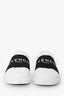 Givenchy White/Silver Leather Low Top Sneaker Size 39