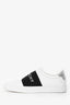 Givenchy White/Silver Leather Low Top Sneaker Size 39
