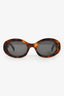 Celine Tortoise Shell Triomphe Oval Sunglasses