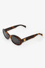 Celine Tortoise Shell Triomphe Oval Sunglasses
