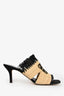 Loewe Raffia/Fringe Logo Kitten Heels Size 37
