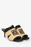 Loewe Raffia/Fringe Logo Kitten Heels Size 37