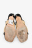 Loewe Raffia/Fringe Logo Kitten Heels Size 37