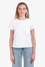 Hermès White Embroidered Pocket Short Sleeve T-shirt Size 40