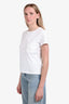 Hermès White Embroidered Pocket Short Sleeve T-shirt Size 40