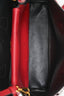 Prada Red Saffiano Leather Medium Double Tote Bag With Strap