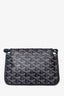 Goyard Navy Blue Goyardine Plumet Crossbody Bag