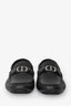 Christian Dior Black Grained Leather 'Odéon' Loafers Size 42 Mens