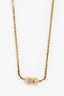 Christian Dior Gold Tone Chain Choker Necklace