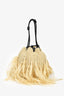 Jason Wu Raffia/Black Leather Bucket Bag