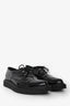 Saint Laurent Black Patent Leather Teddy Derby Loafers Size 44 Mens