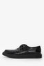 Saint Laurent Black Patent Leather Teddy Derby Loafers Size 44 Mens