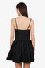 Staud Black Linen Ruffled Mini Dress Size 6