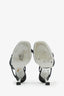 Rene Caovilla Black Leather Embossed Wrap 'Spark' Heels Size 39