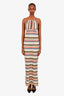 M Missoni Green/Blue Patterned Maxi Dress Size 38
